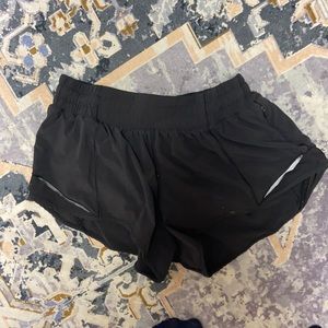 black lulu shorts barely worn!